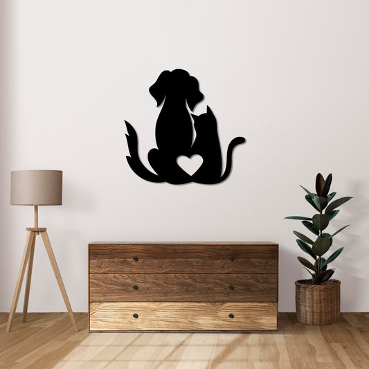 Devotion in Harmony Metal Wall Decor | Emotional Connection Sculpture