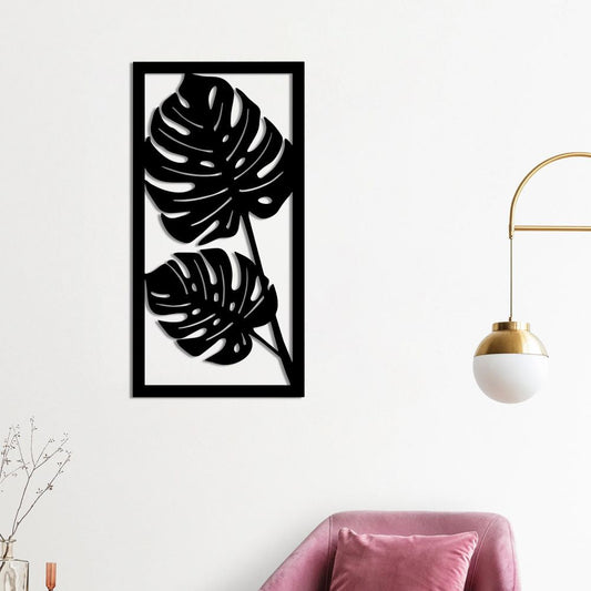 Tranquil Tropics Leaf Metal Wall Decor | Exotic Nature-Inspired Sculpture