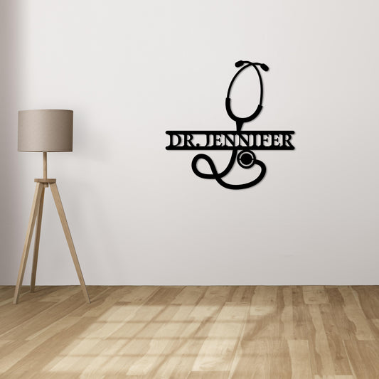 Lifeline Rhythm Metal Wall Decor | Modern Medical Art Sculpture