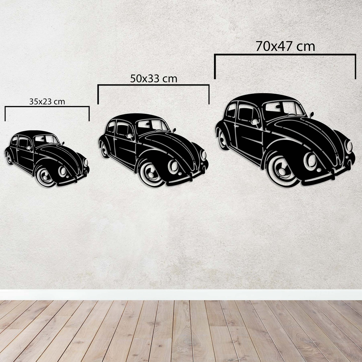 Volkswagen Beetle | Timeless Joy in Retro Metal Wall Art