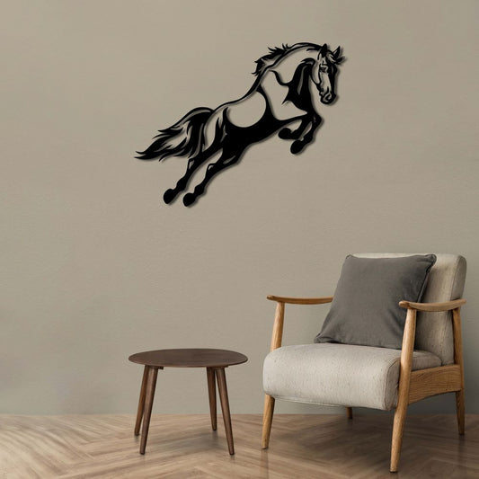 Run Wild – Free Spirit Horse Metal Wall Sculpture