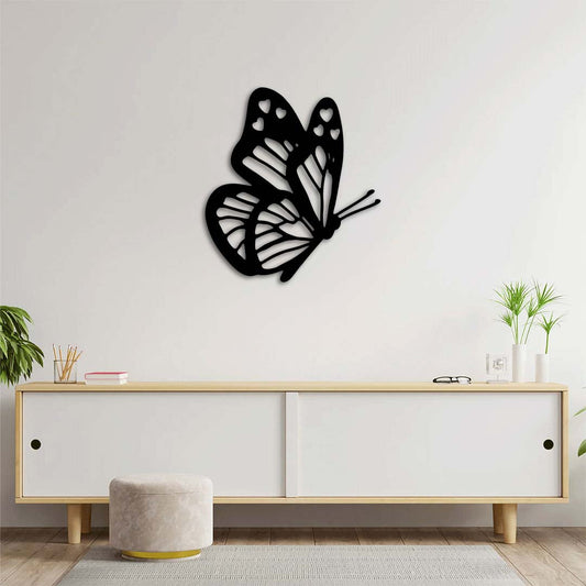 Elegant Butterfly Metal Wall Decor | Graceful Symbolic Sculpture