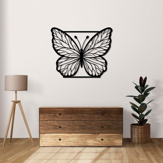 Graceful Butterfly Metal Wall Decor | Symbolic Nature-Inspired Sculpture
