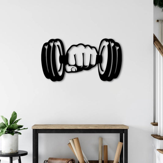 Pulse of Strength – Abstract Metal Wall Sculpture