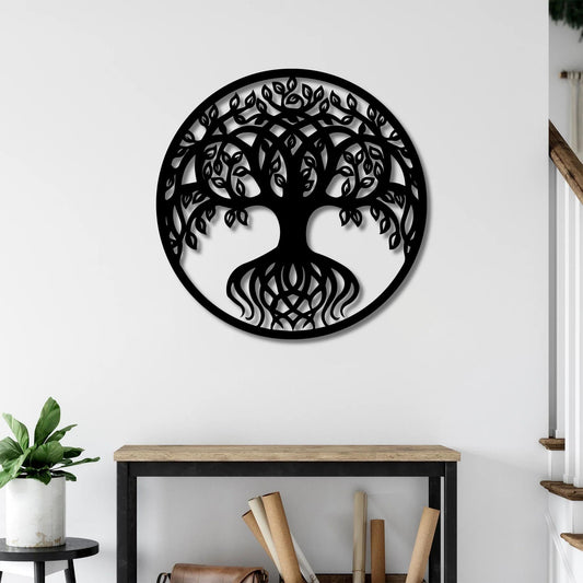 Circle of Life | Nature-Inspired Tree Metal Wall Art