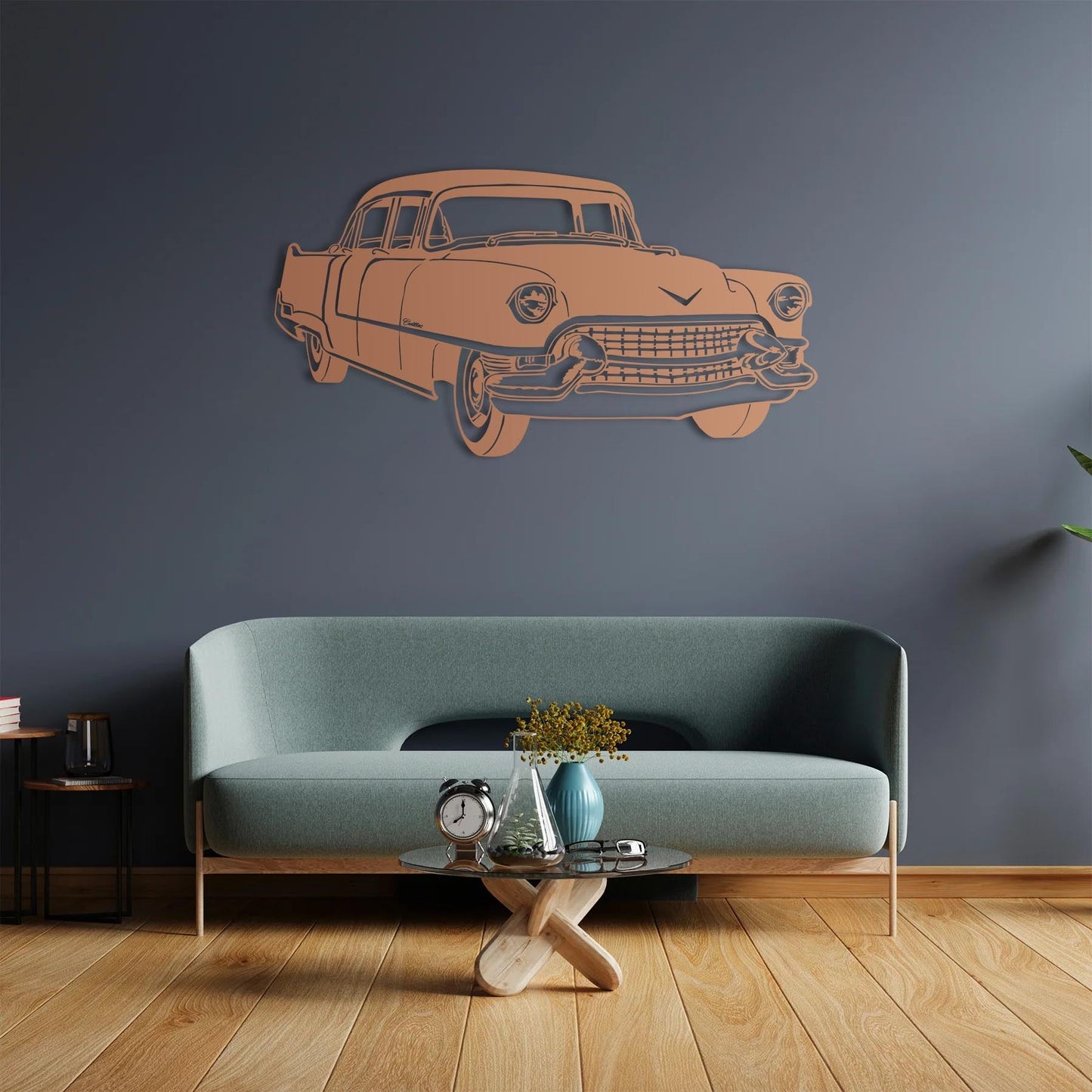 Elegance on Wheels: Classic Cadillac Metal Wall Art