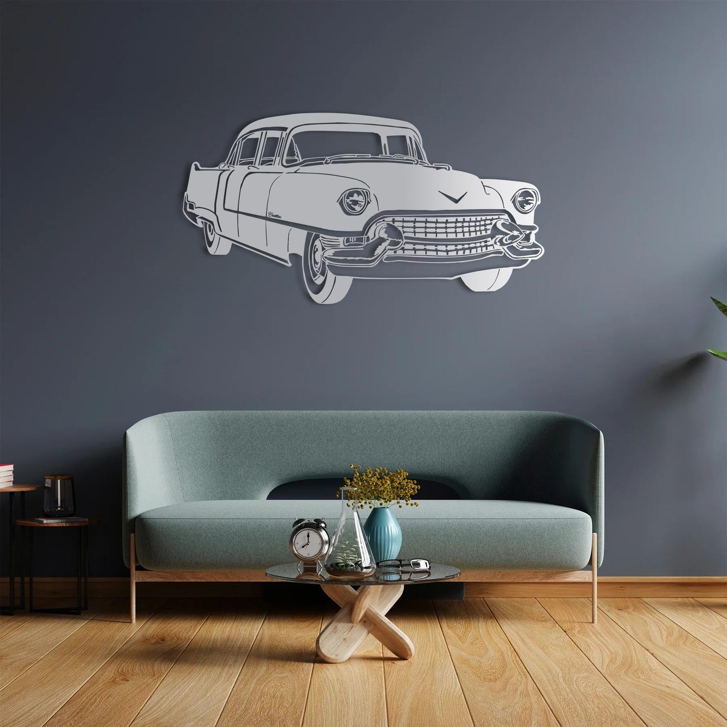 Elegance on Wheels: Classic Cadillac Metal Wall Art