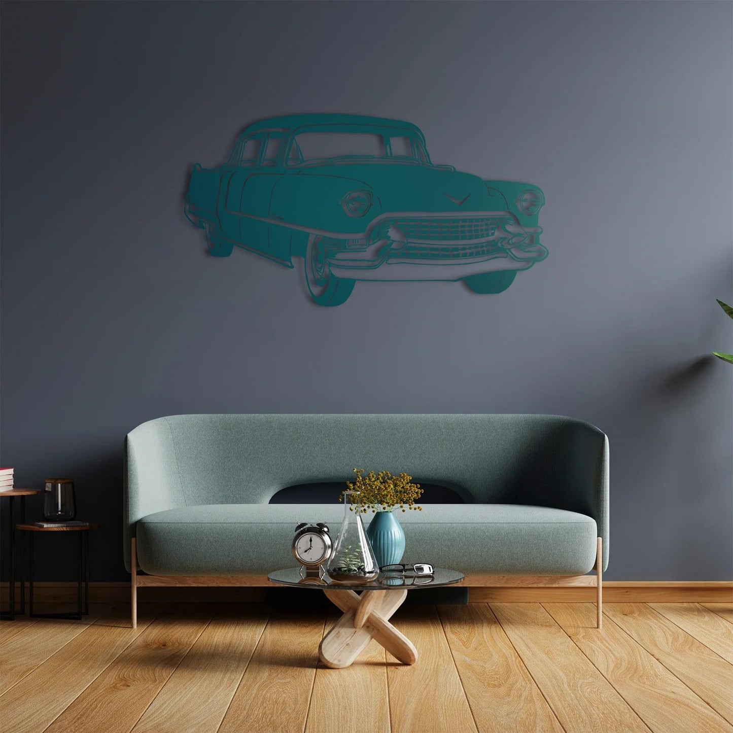 Elegance on Wheels: Classic Cadillac Metal Wall Art