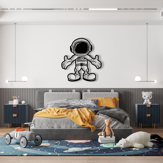 Cosmic Lovers Metal Wall Decor | Interstellar Romance Sculpture