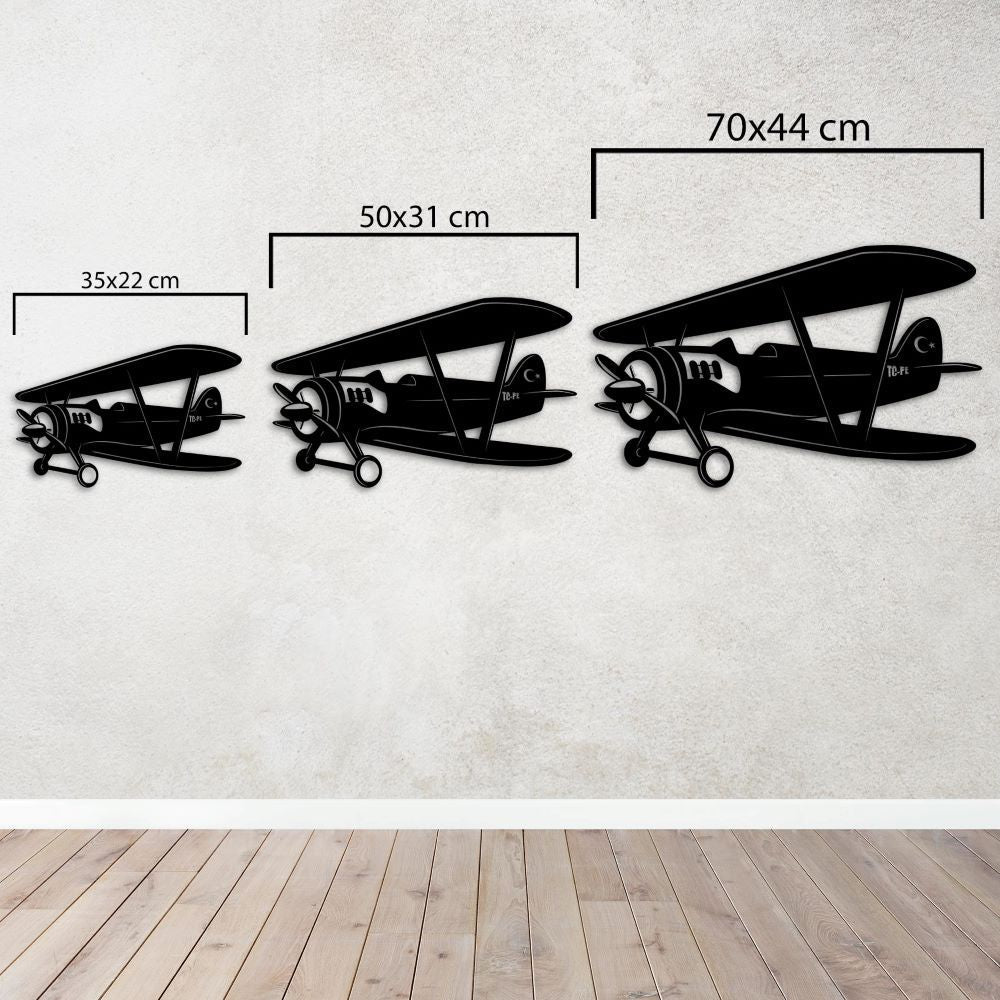Wings of Legacy | Hürkuş Aircraft Metal Wall Sculpture