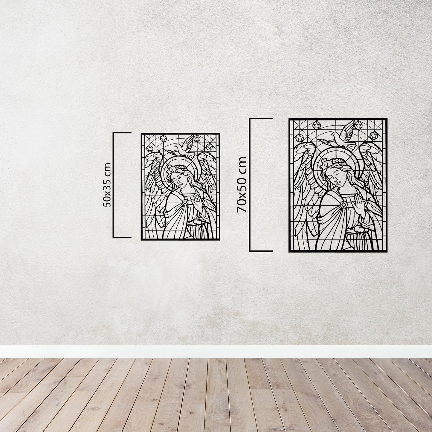 Silent Glow Metal Wall Decor | Graceful Artistic Sculpture