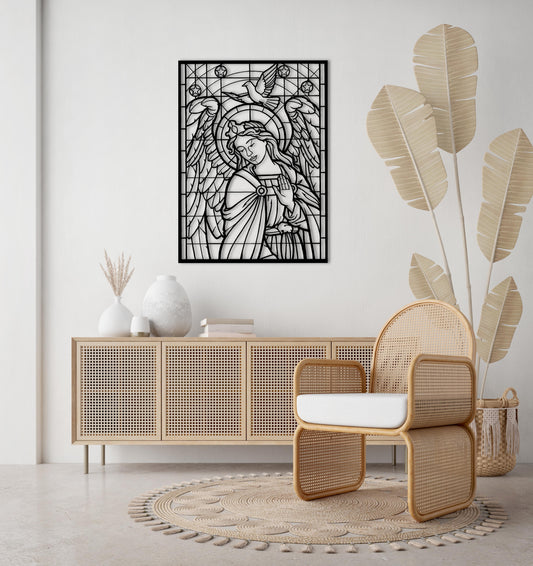 Silent Glow Metal Wall Decor | Graceful Artistic Sculpture