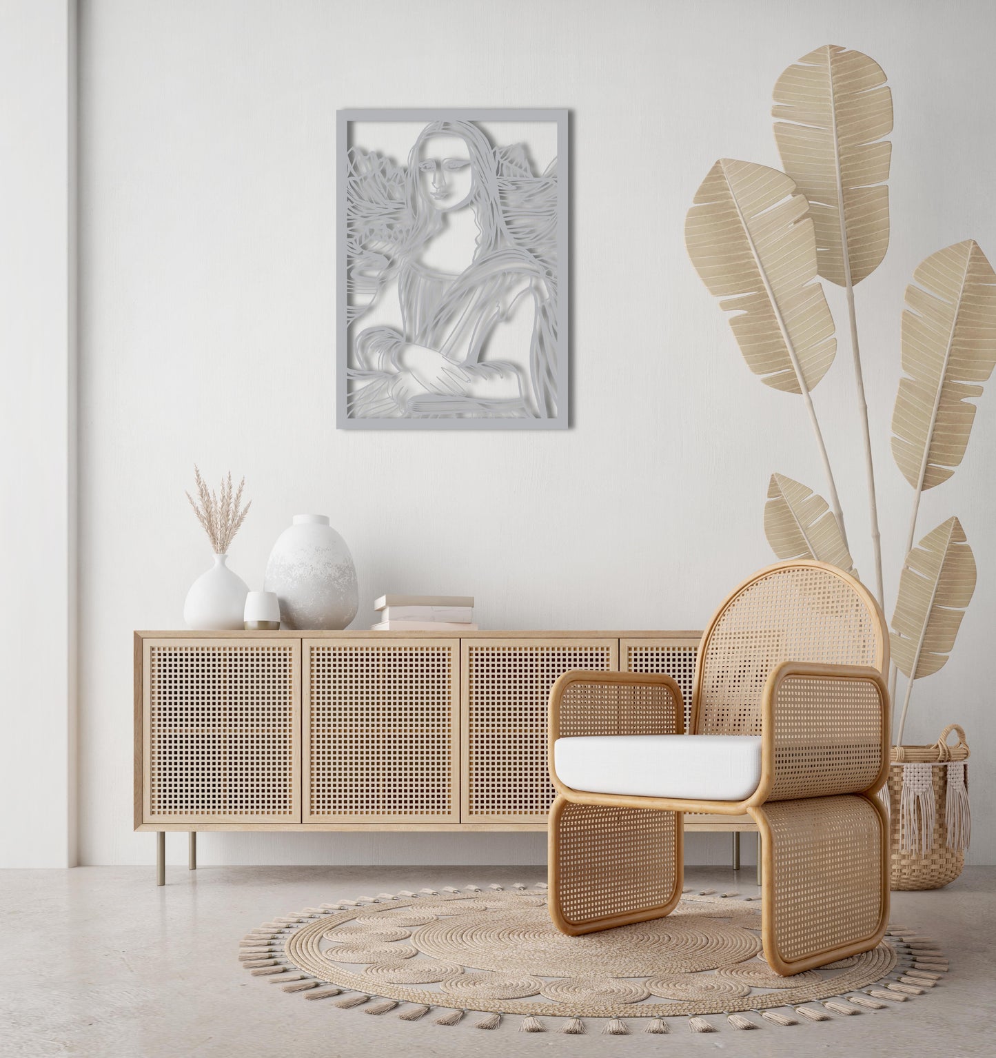 Timeless Mona Lisa Metal Wall Decor | Classic Renaissance Art Piece