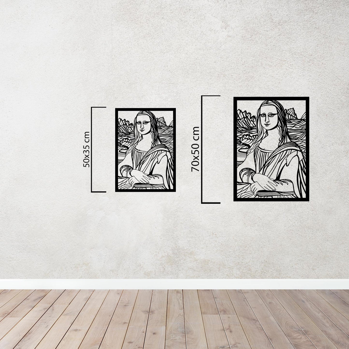 Timeless Mona Lisa Metal Wall Decor | Classic Renaissance Art Piece
