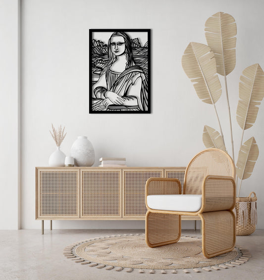 Timeless Mona Lisa Metal Wall Decor | Classic Renaissance Art Piece