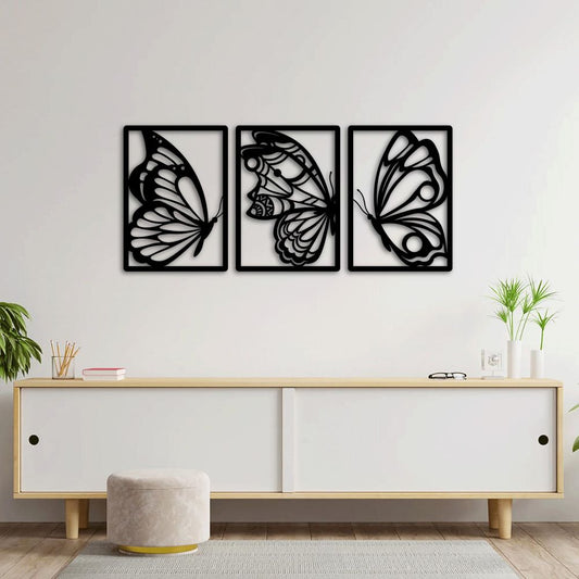 Wings of Grace | Butterfly Silhouette Metal Wall Sculpture